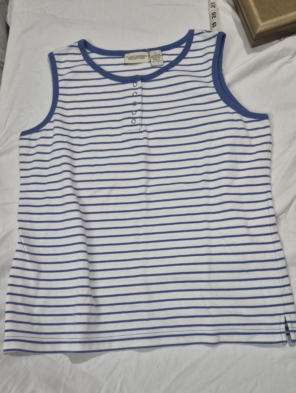 Womens Large Summer Top Stripes